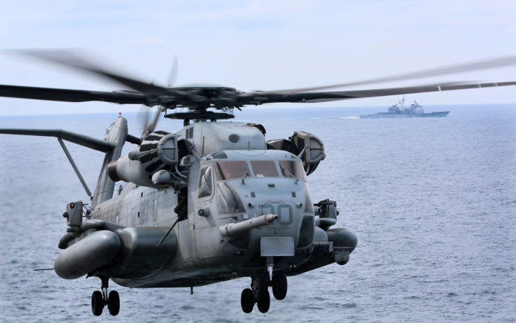 helicopter, Military, Flight, Ocean, Sea, Ships, Boat HD Wallpaper Desktop Background