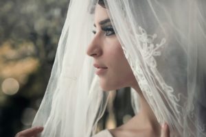 wedding, Bride, Portrait, Veil, Profile, Mood, Love