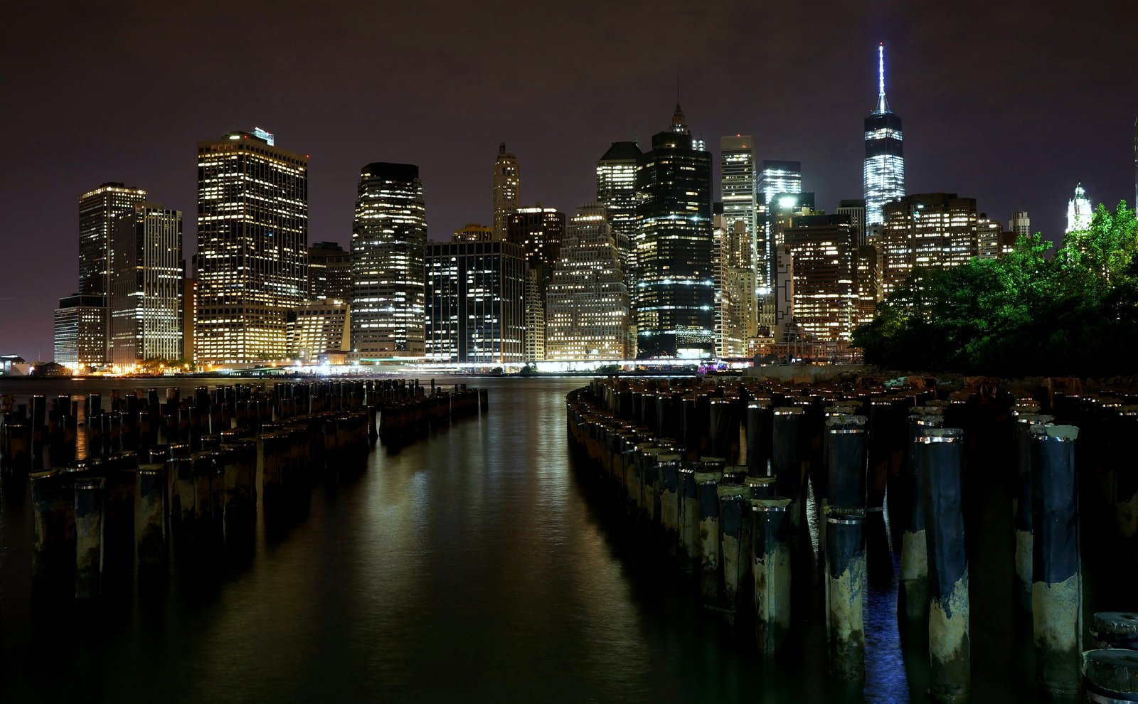architecture, Buildings, Cities, Cityscape, Contrast, Empire, Lights, Night, Panorama, Place, Rivers, Scenic, Shift, Skyline, Skyscrapers, State, Tilt, View, Water, Window, World, New york, Nyc, Bridge, Brooklyn Wallpaper