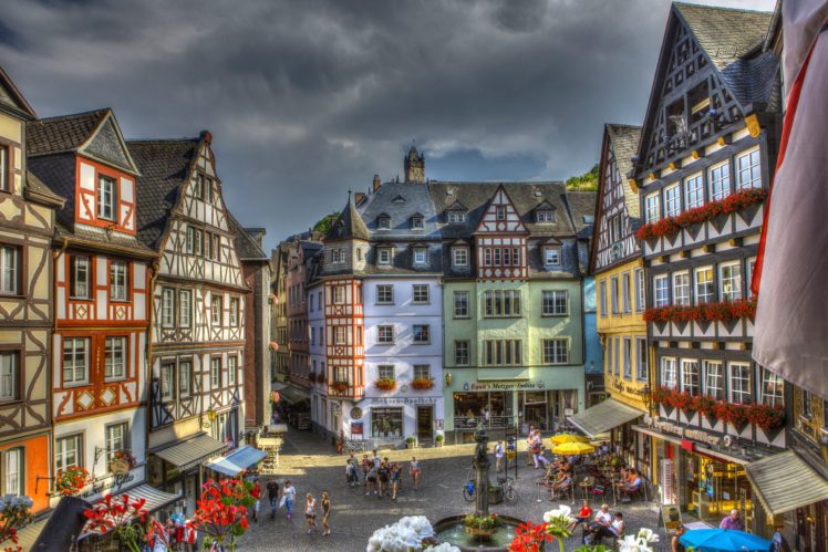 germany, House, Cochem, Hdr, Cities HD Wallpaper Desktop Background