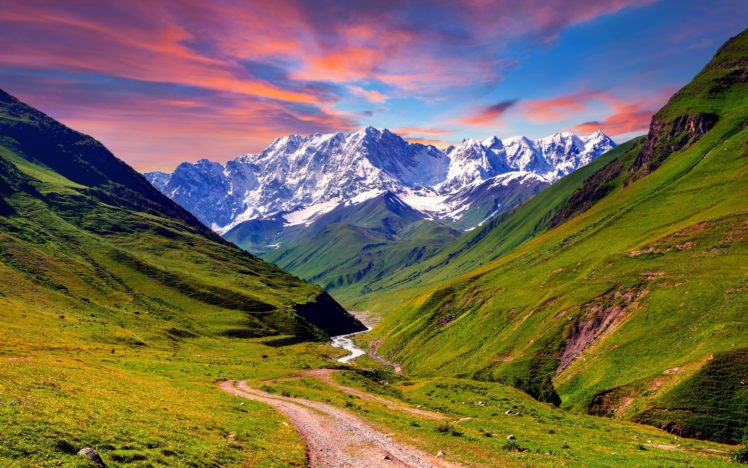 mountain, Snow, Wild, Nature, Green HD Wallpaper Desktop Background