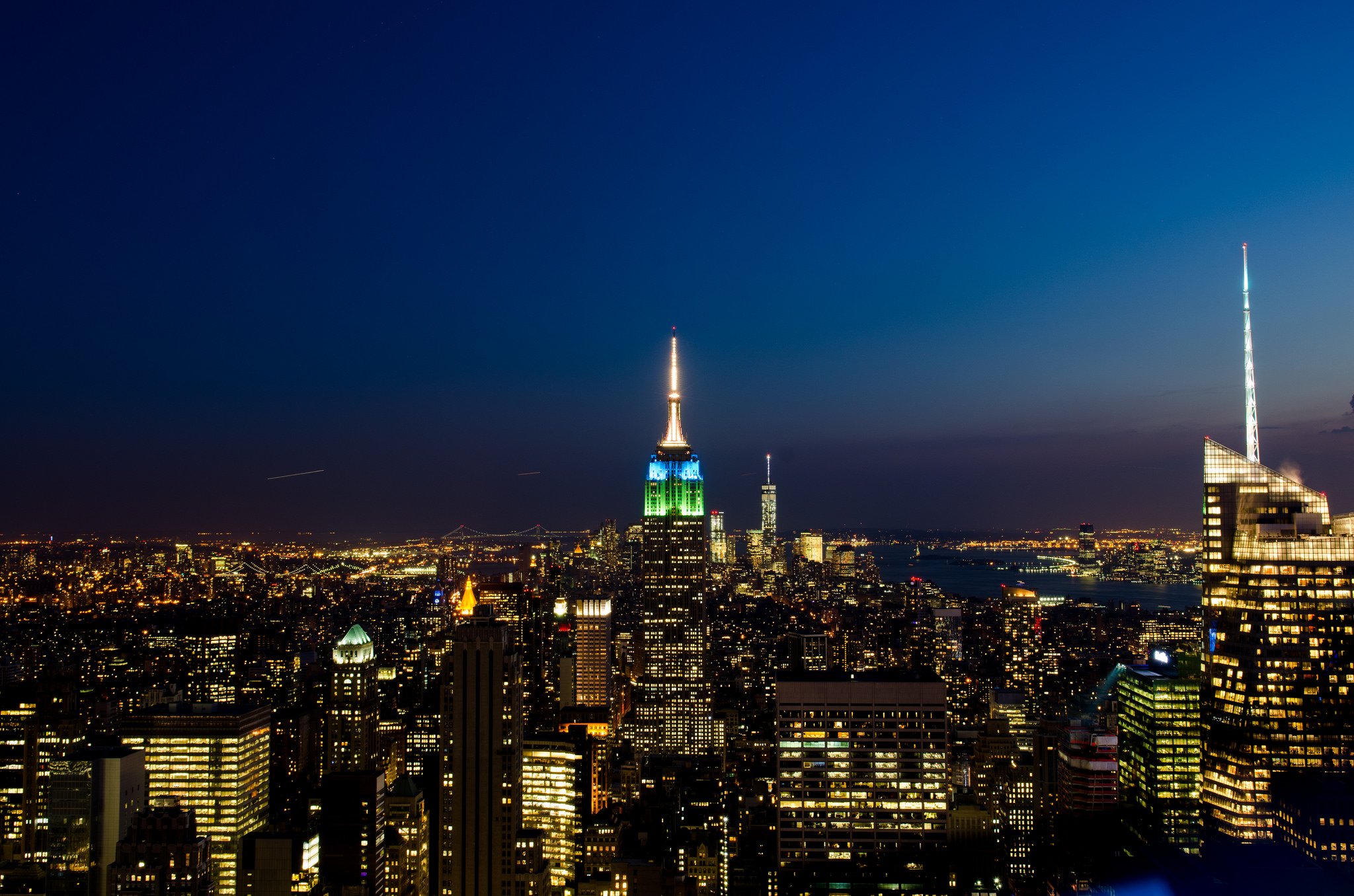 brooklyn, Cities, City, Intel, Rivers, New, York, Manhattan, Night, Light Wallpaper