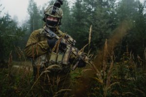 warrior, Soldiers, Weapons, Guns, Assault, Rifles, Men, Males, People, Trees, Forest, Woods