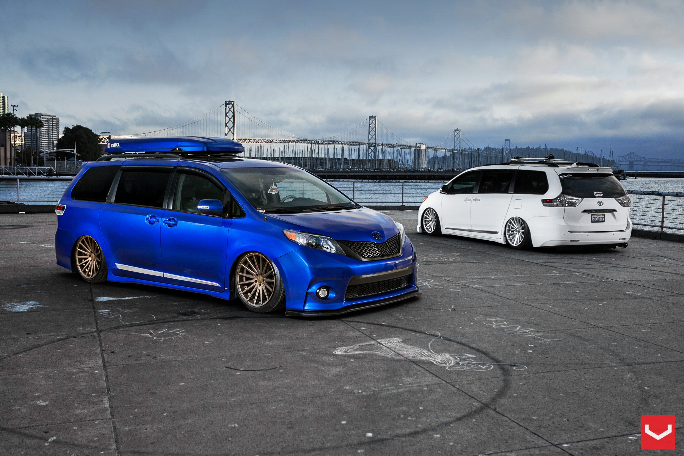 vossen, Wheels, Tuning, Toyota, Sienna Wallpaper