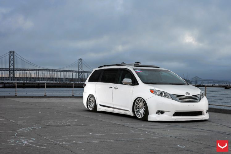 sienna, Toyota, Tuning, Vossen, Wheels HD Wallpaper Desktop Background