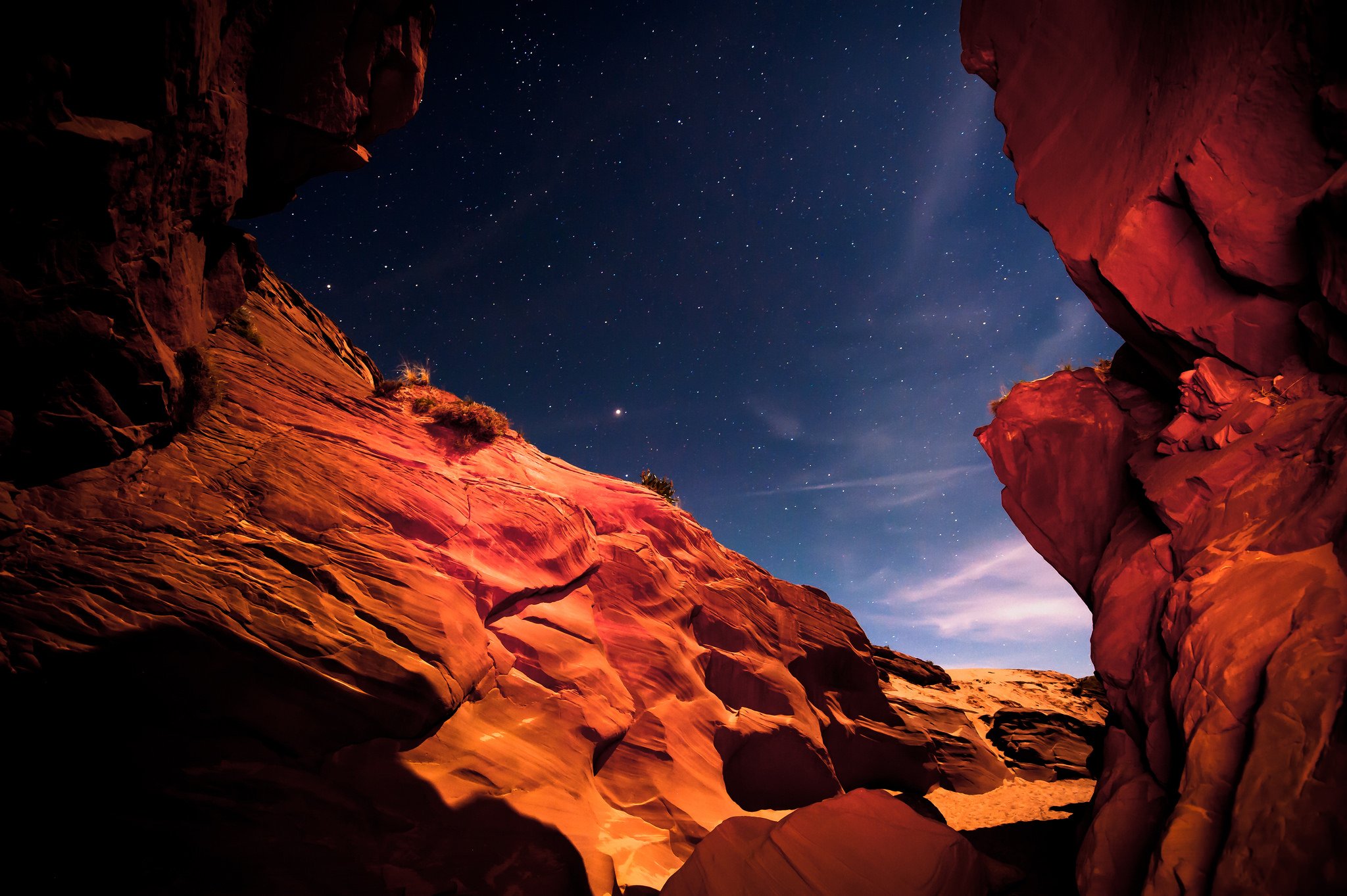 galaxy, Milky, Night, Rock, Sky, Space, Stars, Wallpaper Wallpaper