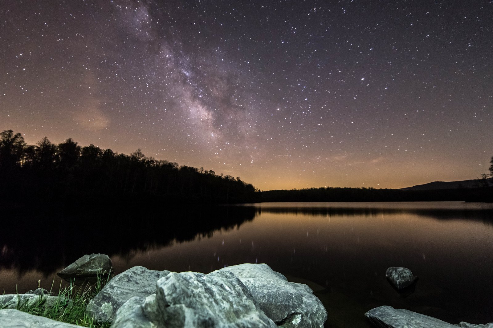 galaxy, Milky, Night, Rock, Sky, Space, Stars, Wallpaper Wallpaper