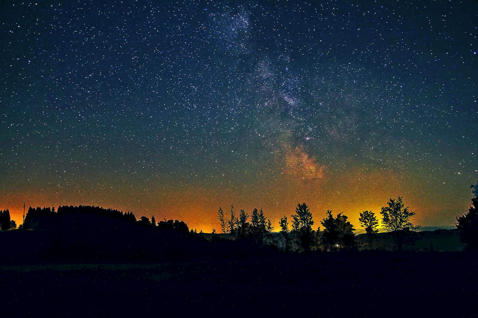 galaxy, Milky, Night, Rock, Sky, Space, Stars, Wallpaper Wallpaper