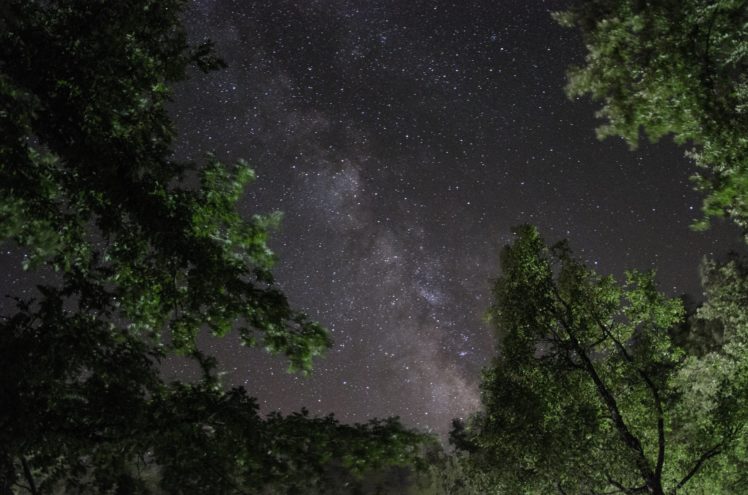 galaxy, Milky, Night, Rock, Sky, Space, Stars, Wallpaper HD Wallpaper Desktop Background