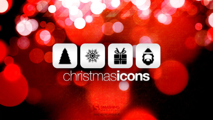 christmas, Icons HD Wallpaper Desktop Background