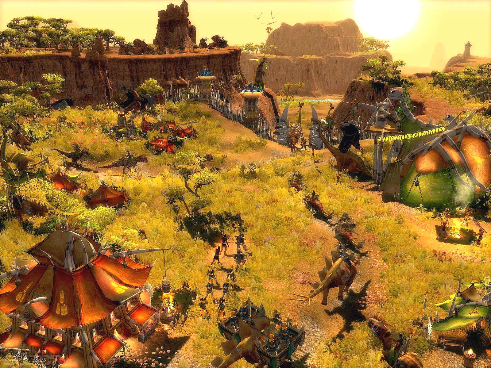 paraworld, Strategy, Fantasy, Prehistoric, Dinosaur, Adventure Wallpaper