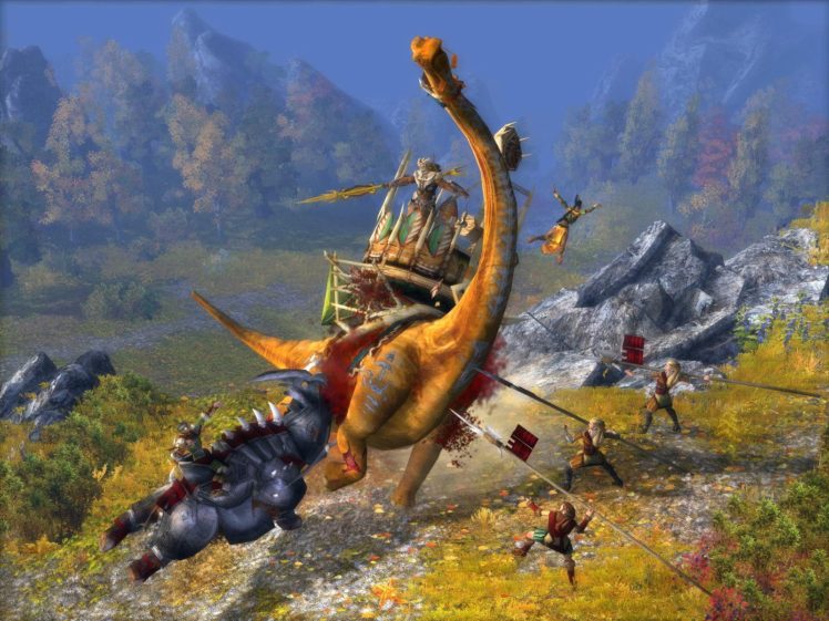 paraworld, Strategy, Fantasy, Prehistoric, Dinosaur, Adventure HD Wallpaper Desktop Background