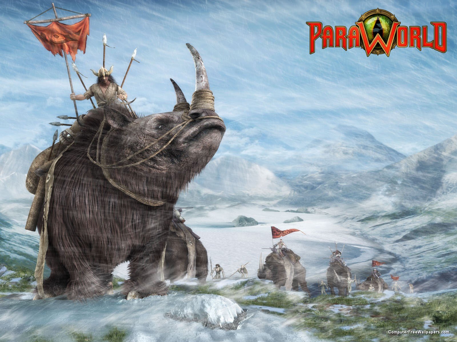paraworld, Strategy, Fantasy, Prehistoric, Dinosaur, Adventure Wallpaper