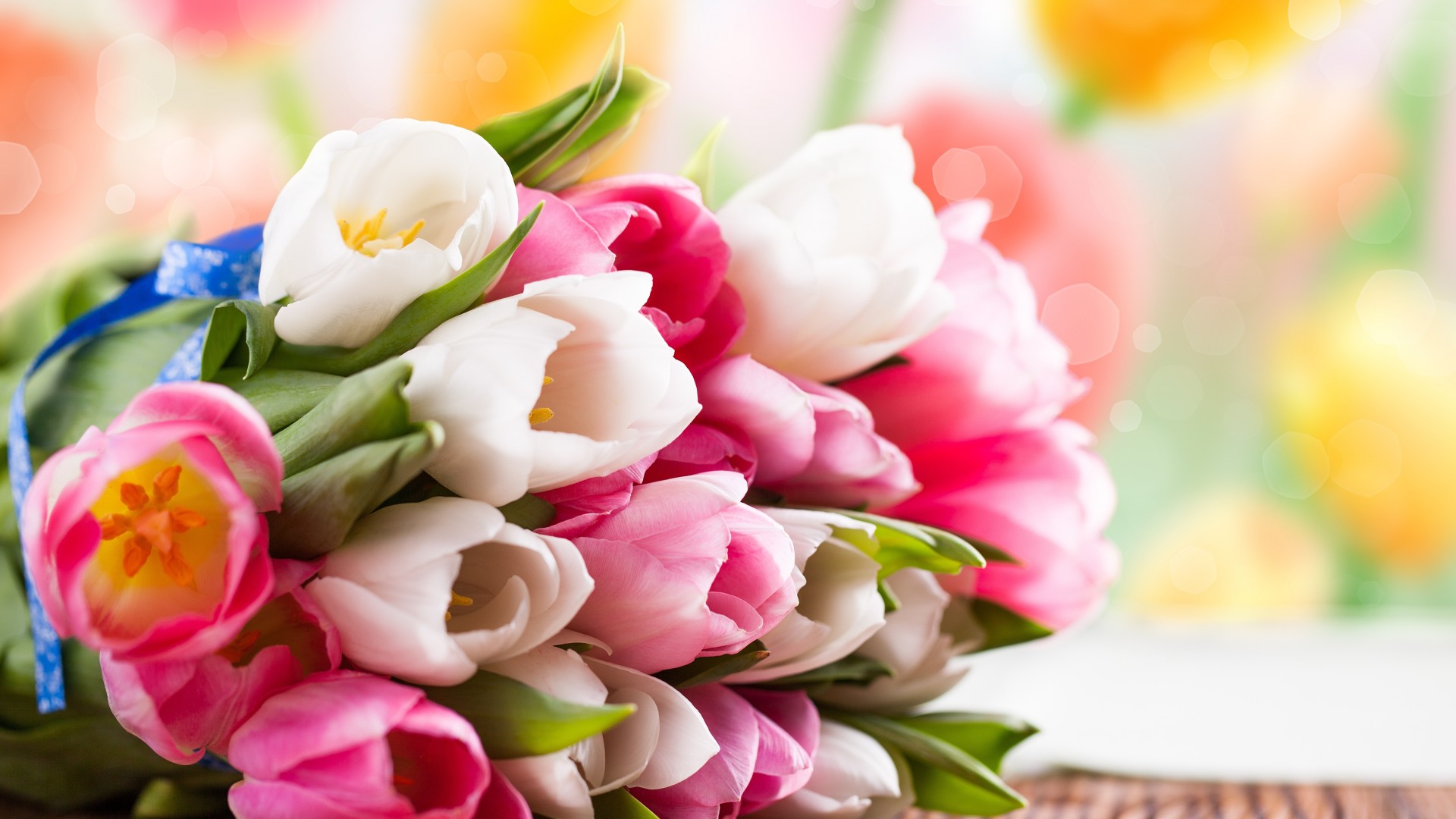 bouquet, Flowers, Tulips, Color Wallpaper