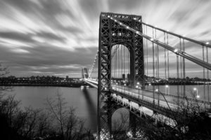 bridge, Bw, River, George, Washington, Bridge, New, Jersey