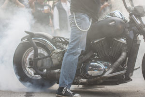 harley, Davidson, Motorcycle, Burnout, Smoke