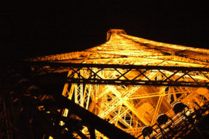 eiffel, Tower, Paris, Night, Structure