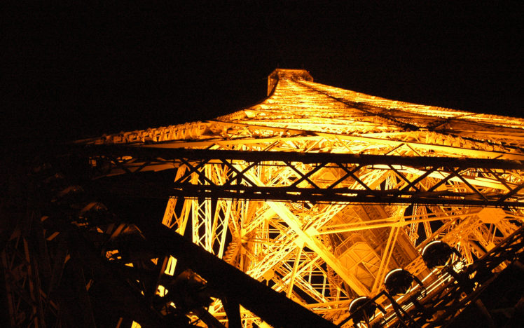 eiffel, Tower, Paris, Night, Structure HD Wallpaper Desktop Background