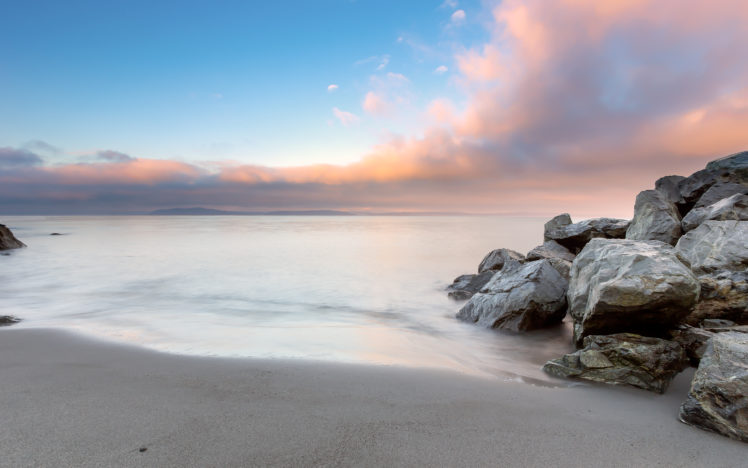 beach, Rocks, Stones, Ocean HD Wallpaper Desktop Background