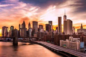 usa, Skyscrapers, Rivers, Bridges, Roads, Sunrises, And, Sunsets, New, York, City, Cities