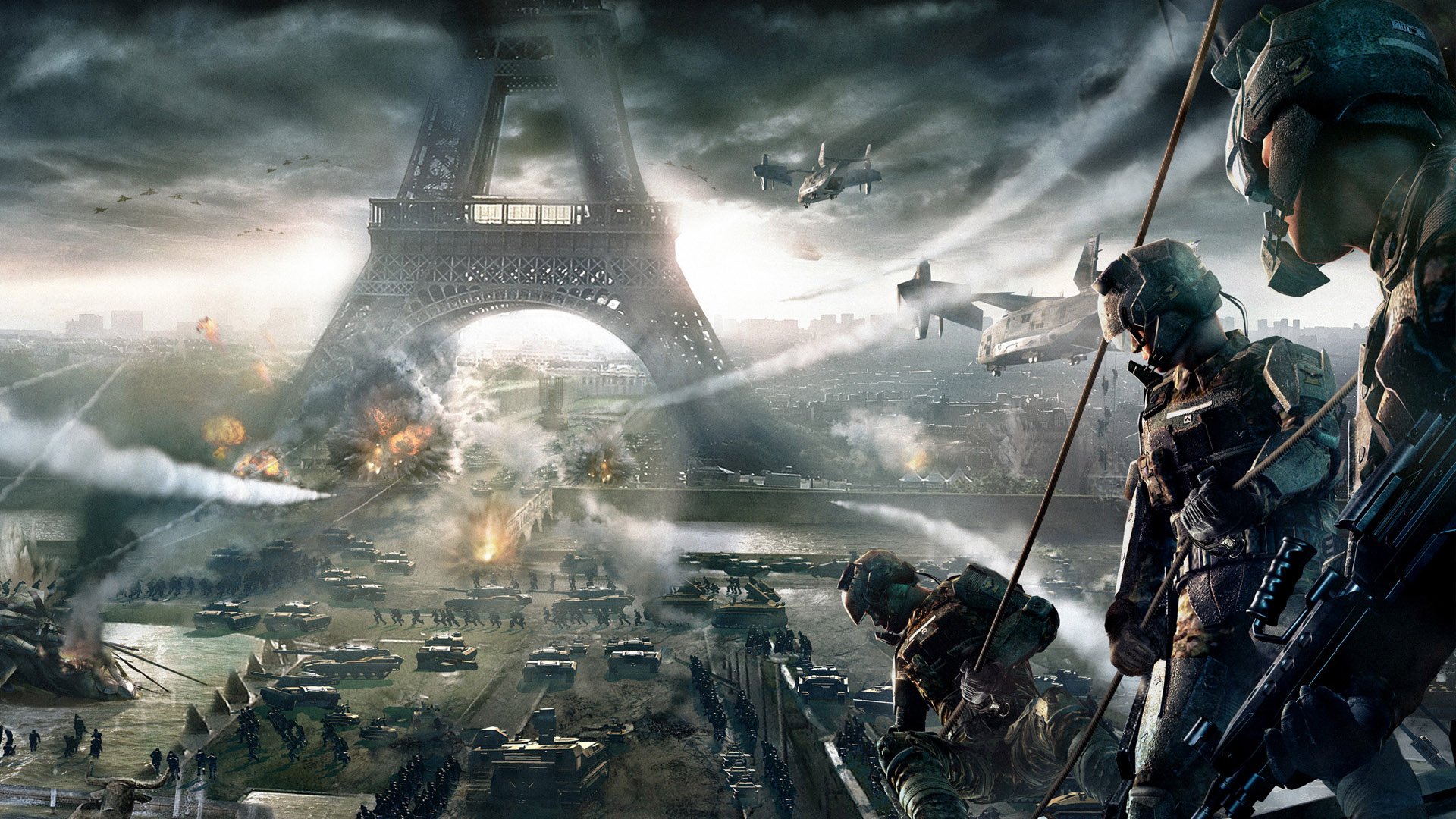invasion, Of, Paris,  , War, Soldiers, Art Wallpaper
