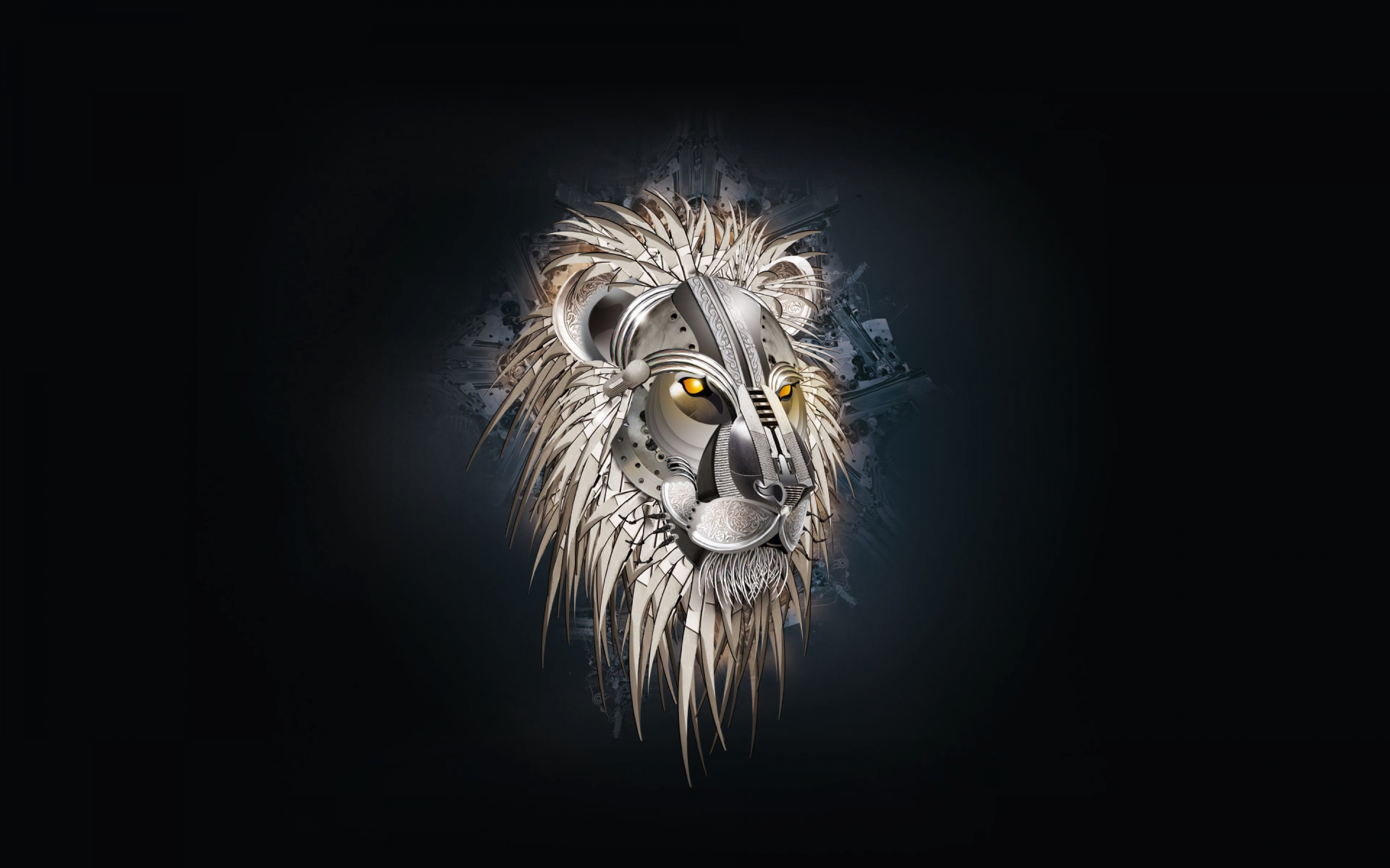 lion, Head, Drawing Wallpaper