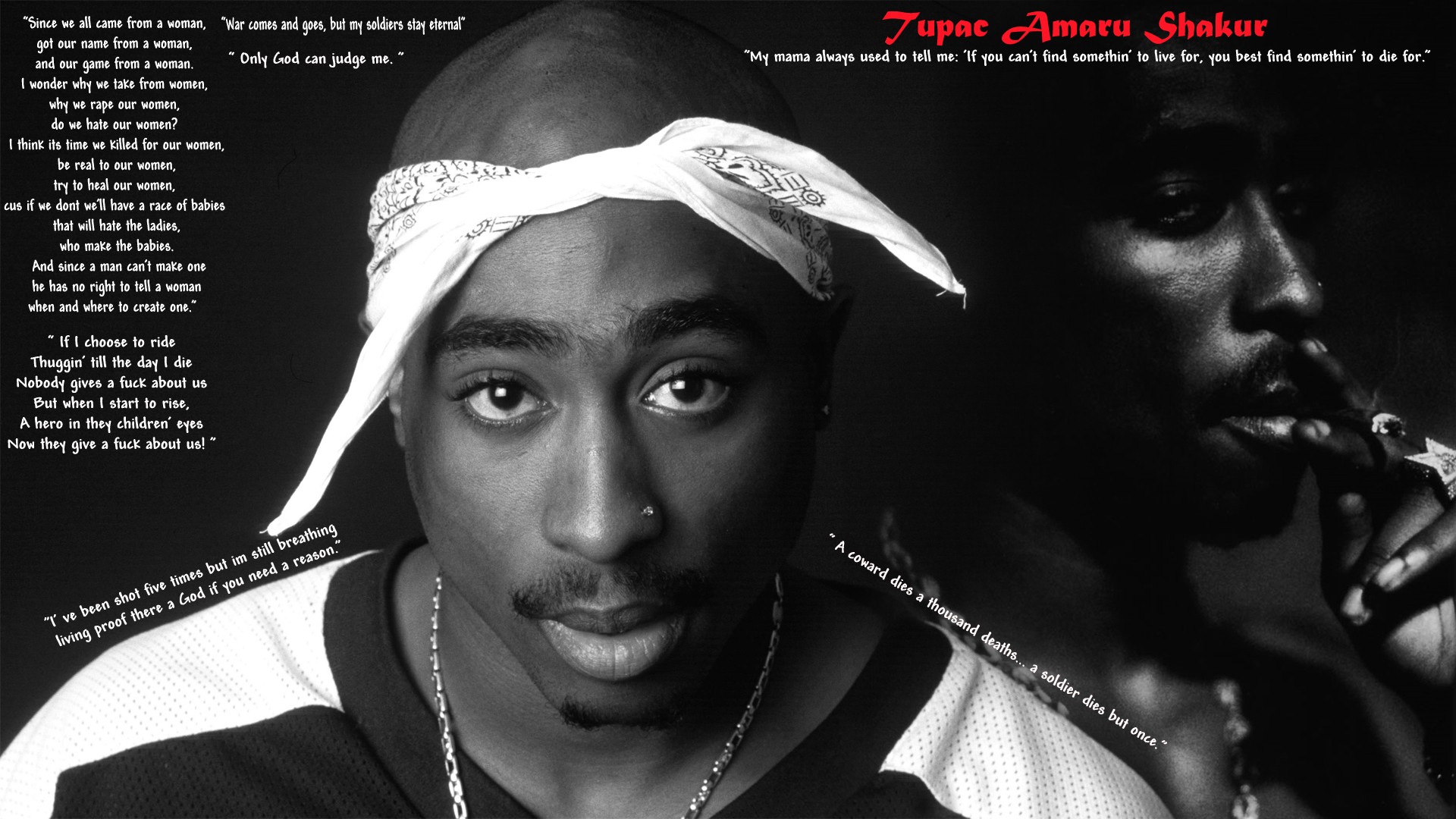 tupac, Rap, Gangsta, Text, Quotes Wallpaper