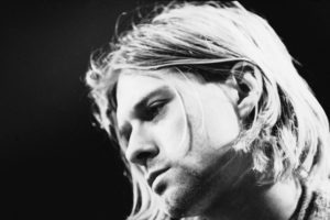 kurt, Cobain, Monochrome, Nirvana, Face, Men, Males