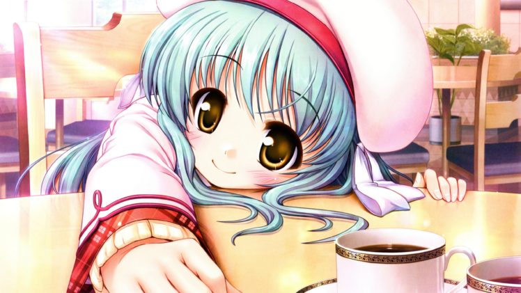 anime, Girl, Beautiful, Smile, Happy, Girls HD Wallpaper Desktop Background
