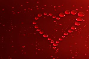 red, Bubbles, Heart