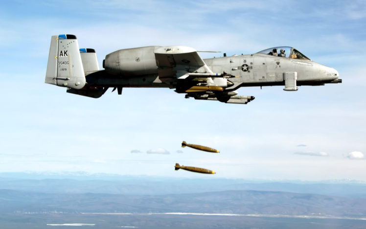 a 10, Airplane, Plane, Military, Weapons, Thunderbolt, Soldiers, Bombs, Weapons HD Wallpaper Desktop Background