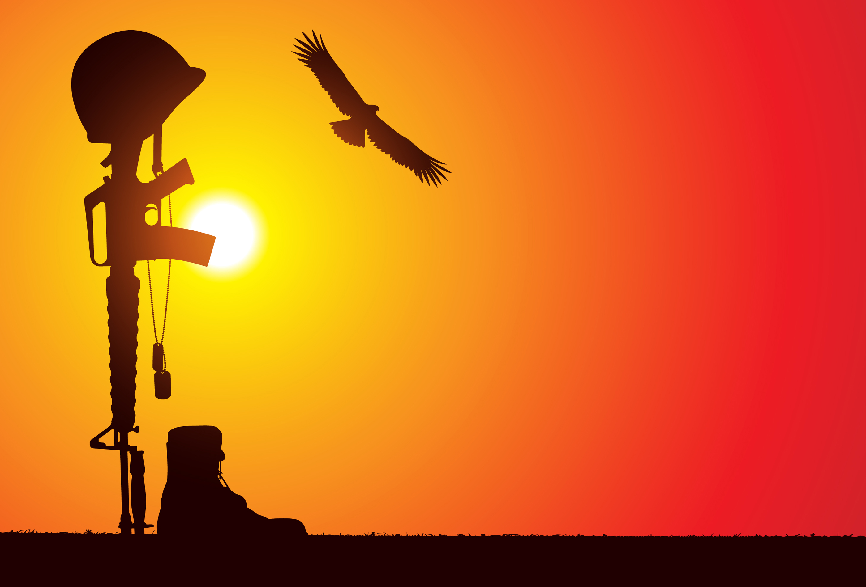 bird, Rifle, Sunlight, Helmet, Silhouette, Military, Weapons, Guns, Sunset Wallpaper