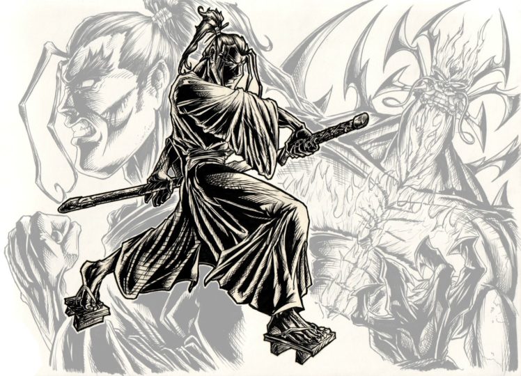 samurai, Jack, Cartoon HD Wallpaper Desktop Background