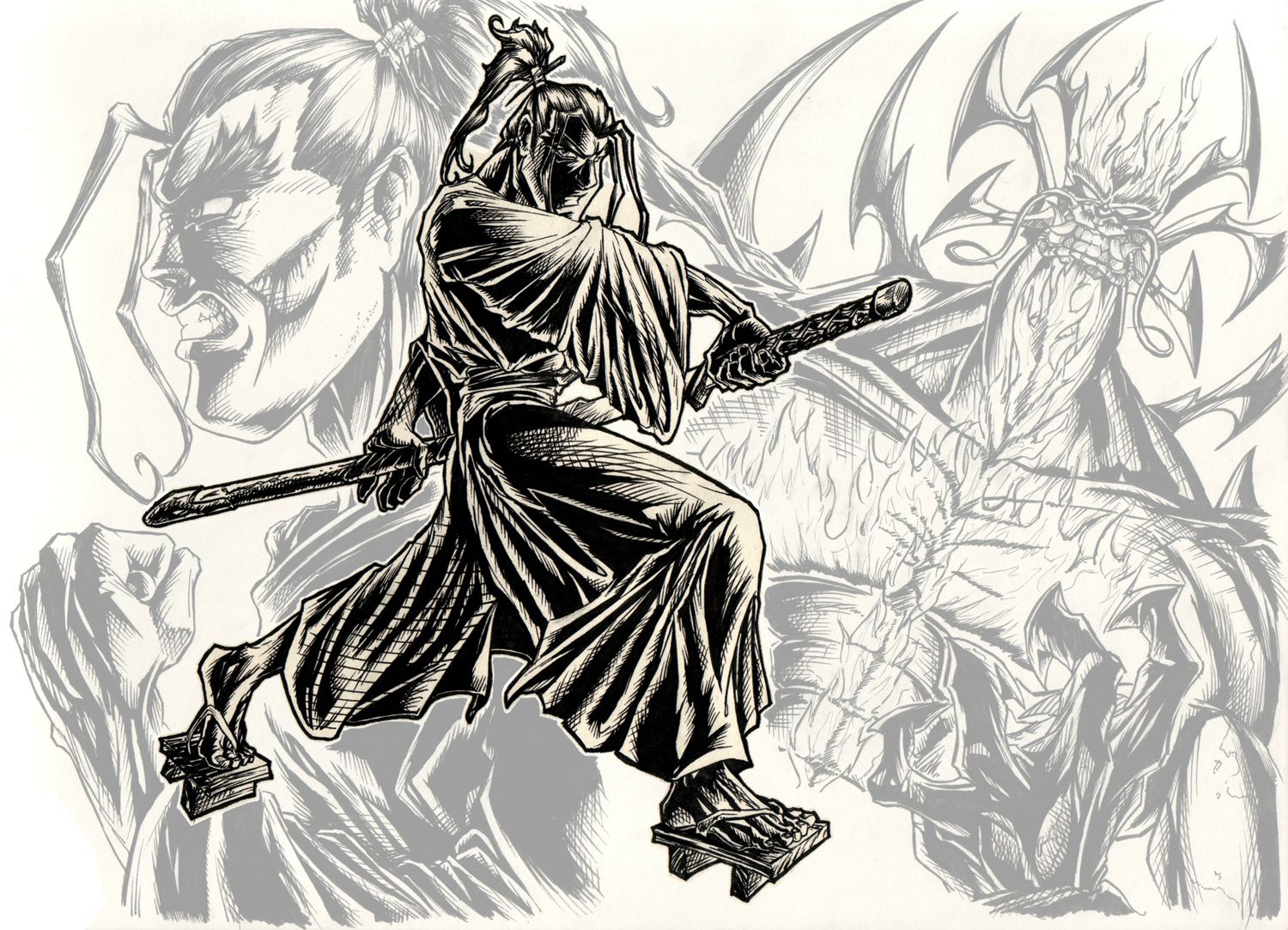 samurai, Jack, Cartoon Wallpaper