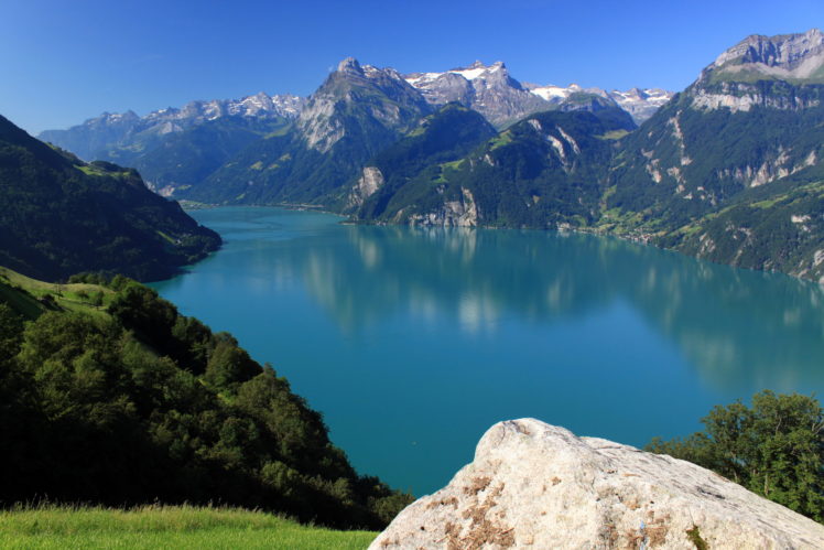 scenery, Switzerland, Mountains, Rivers, Morschach, Nature HD Wallpaper Desktop Background