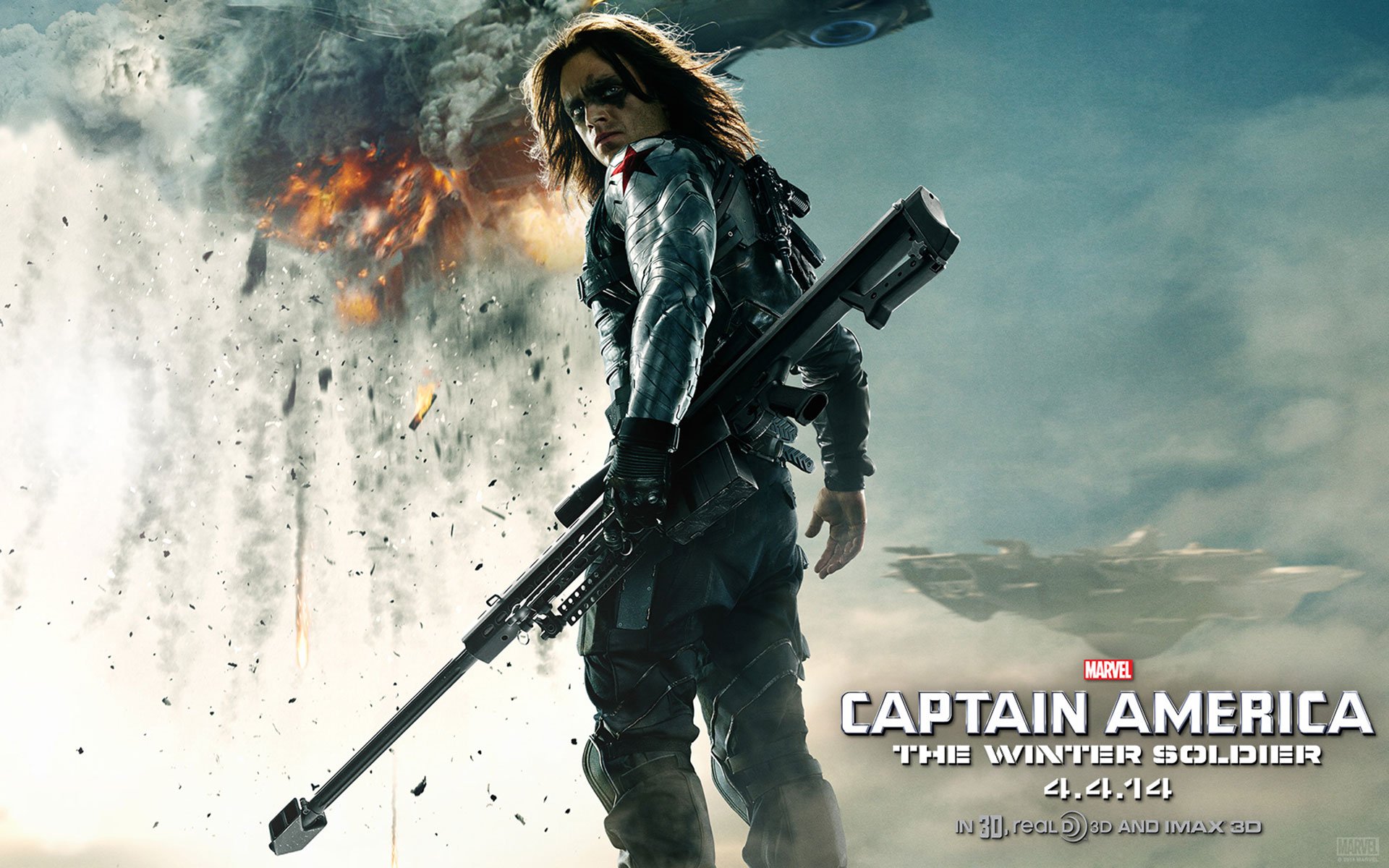 captain, America, Winter, Soldier, Action, Adventure, Sci fi, Superhero, Marvel Wallpaper