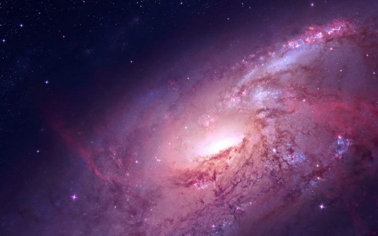 galaxy, Stars, Purple HD Wallpaper Desktop Background