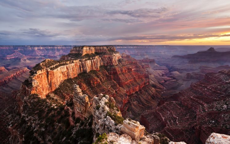 canyon, Sunset, Reflection HD Wallpaper Desktop Background