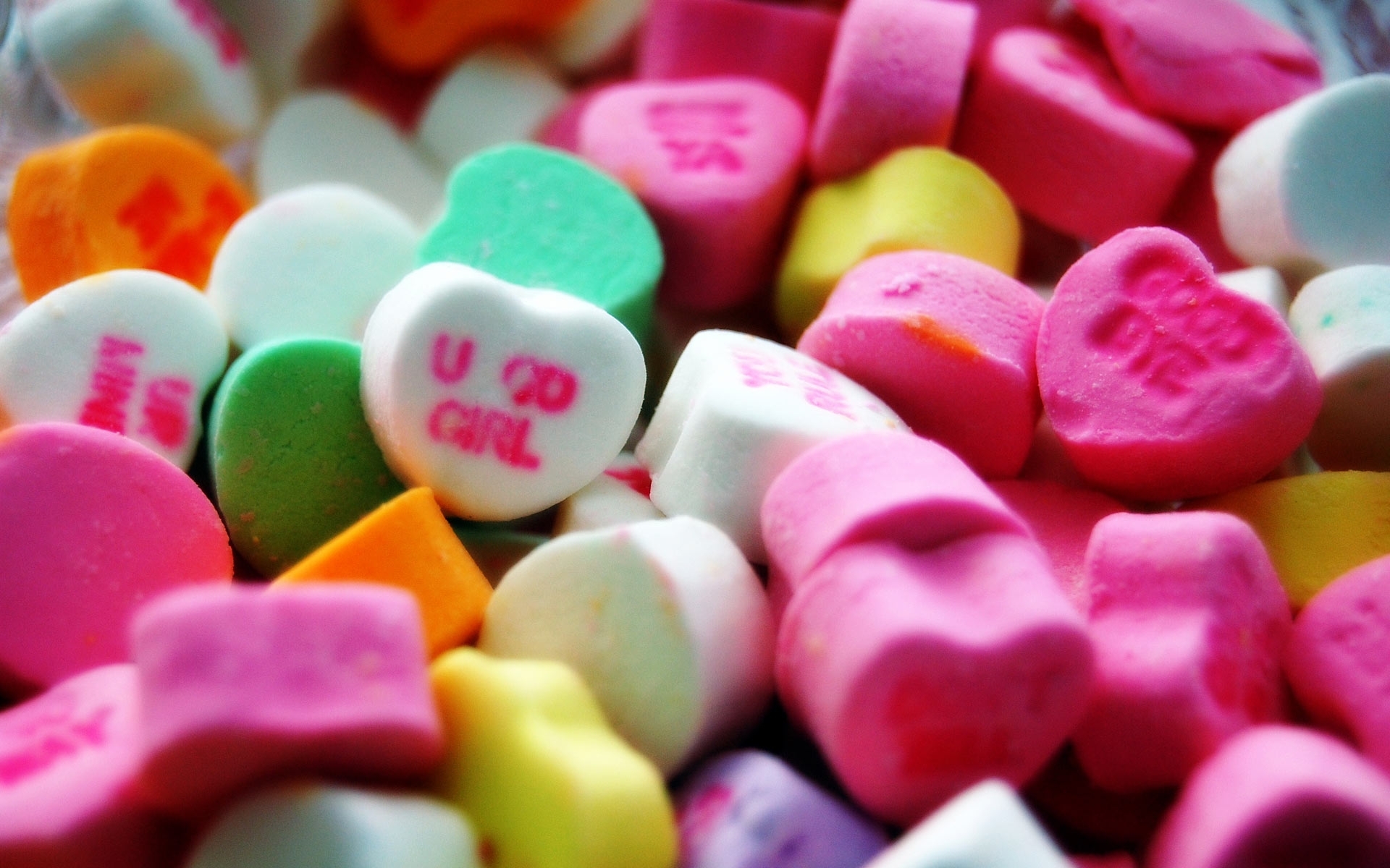 valentineand039s, Day, Hearts, Candy Wallpaper