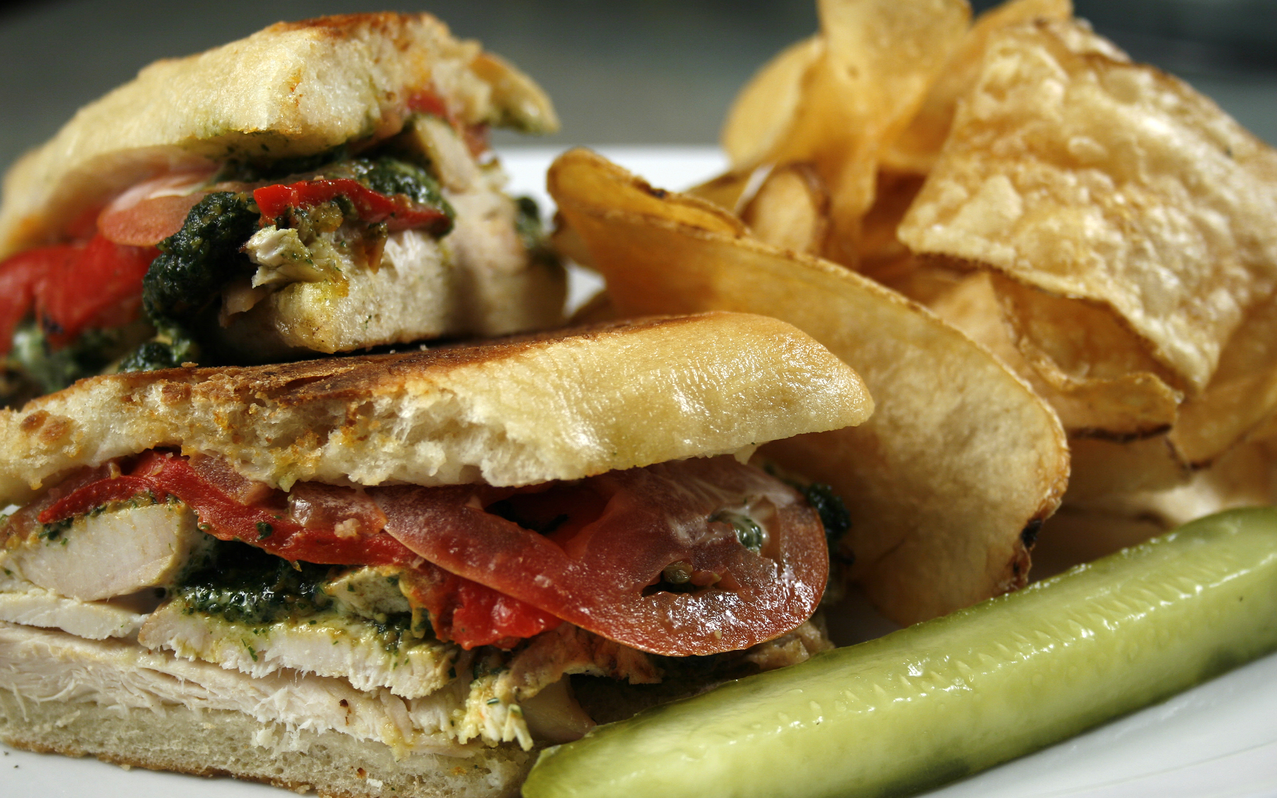 sandwich, Macro Wallpaper