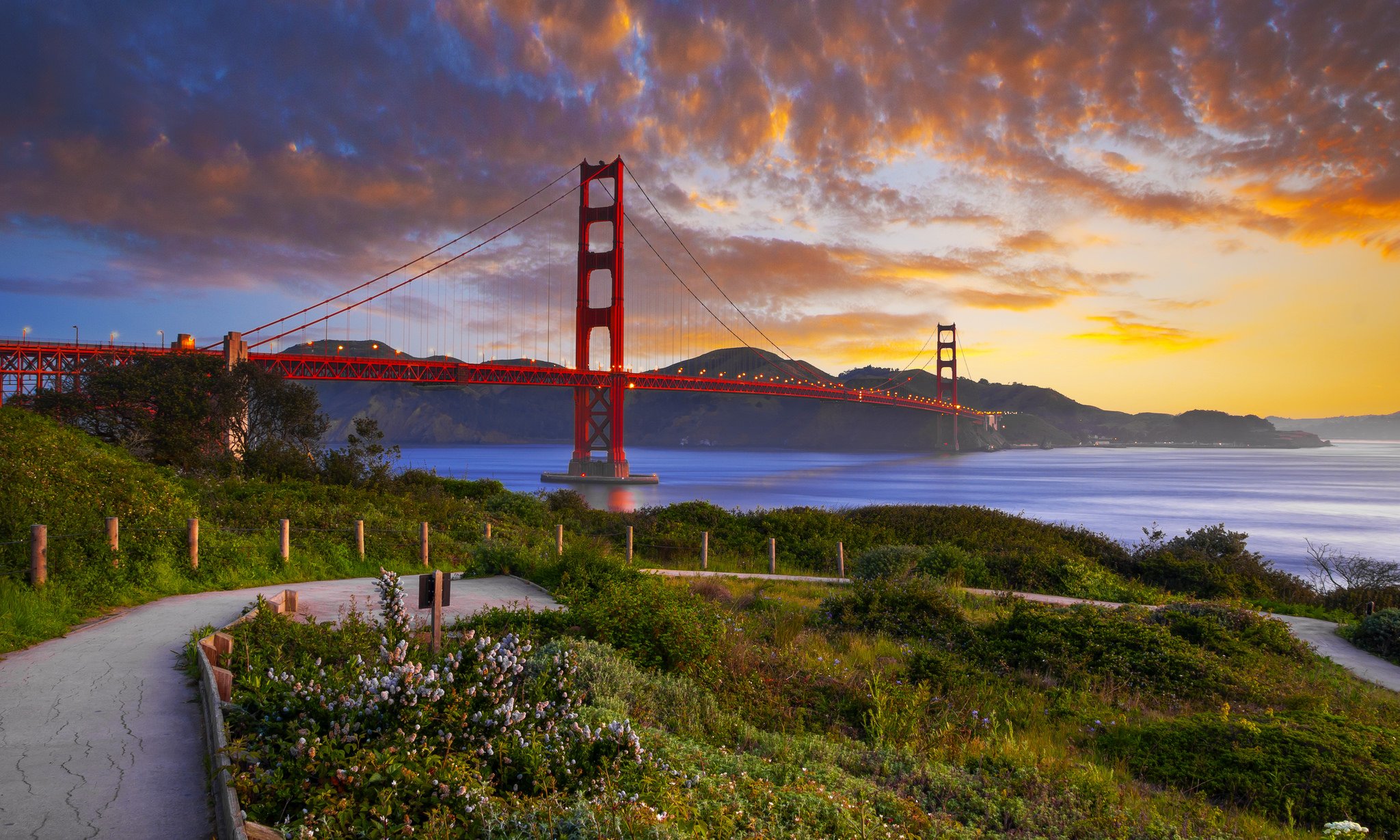 architecture, Bridge, Cities, City, Francisco, Gate, Golden, Night, San, Skyline, California, Usa, Bay, Sea, Bridges Wallpaper