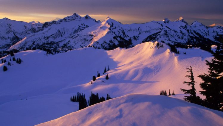 nature, Range, Tatoosh, Washington, Winter, Wallpapers, Landscape HD Wallpaper Desktop Background