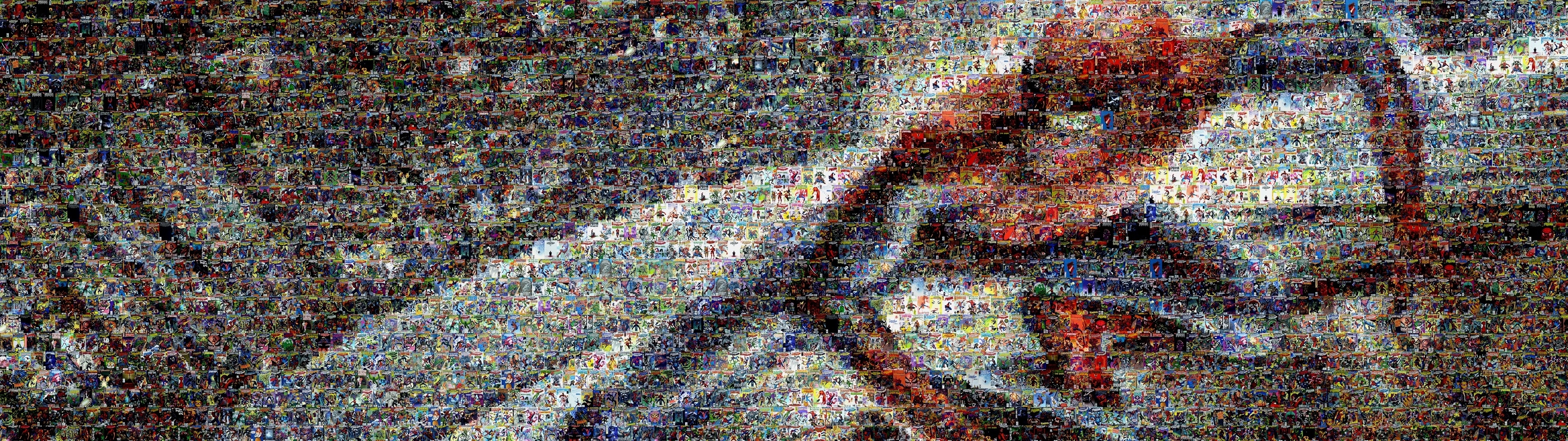 spiderman, Mosaic, Marvel, Comics, Collage, Multi, Dual, Screen Wallpaper