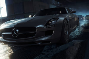 need, For, Speed, Mercedes benz, Sls, Amg