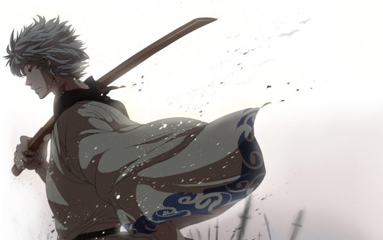 anime, Series, Gintama, Gintoki, Samurai, Bokken HD Wallpaper Desktop Background