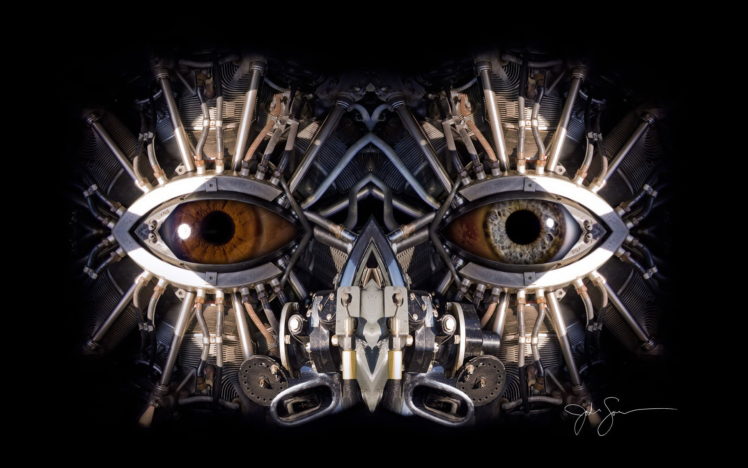 eyes, Robot, Cyborg HD Wallpaper Desktop Background