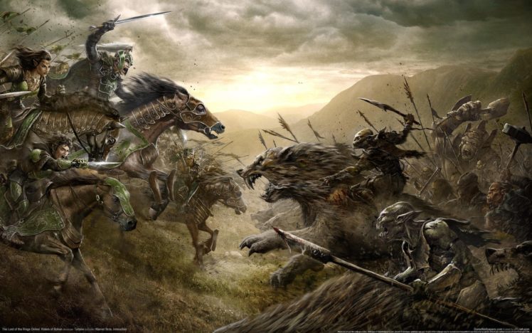 the, Lord, Of, The, Rings, Riders, Of, Rohan, Horse, Drawing, Battle, Orc HD Wallpaper Desktop Background