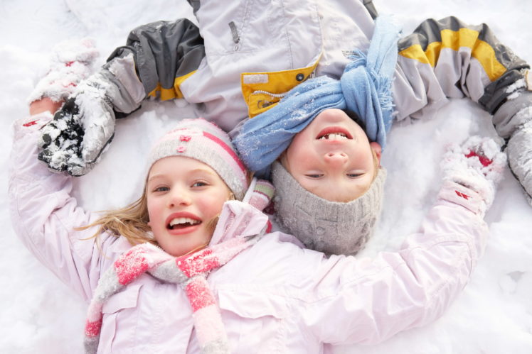 children, Little, Girls, Smile, Snow, Winter, Hat, Glance HD Wallpaper Desktop Background