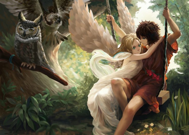 love, Angels, Guys, Fantasy, Girls HD Wallpaper Desktop Background