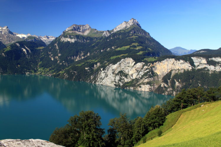 scenery, Switzerland, Mountains, Lake, Morschach, Nature HD Wallpaper Desktop Background